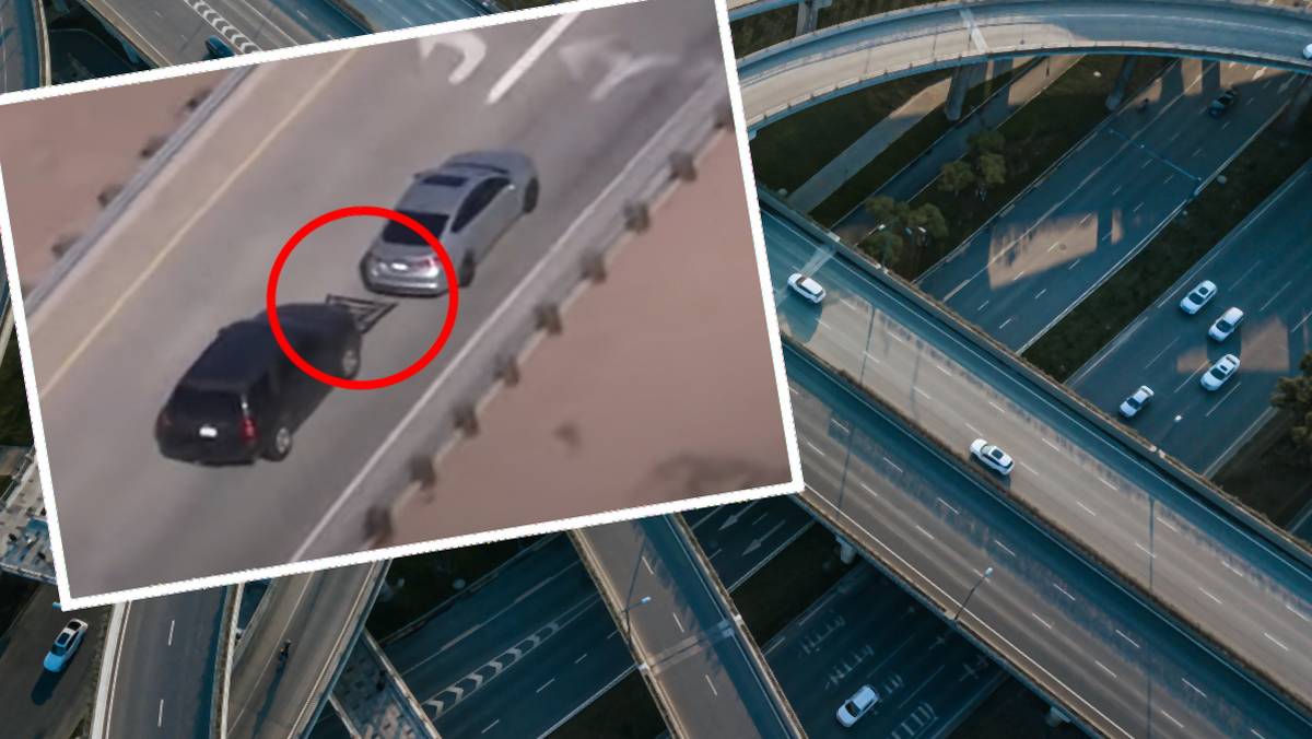 Policjanci ze Stanów Zjednoczonych używają nowych metod zatrzymywania uciekających kierowców (Fot. FOX 10 Phoenix/YouTube)