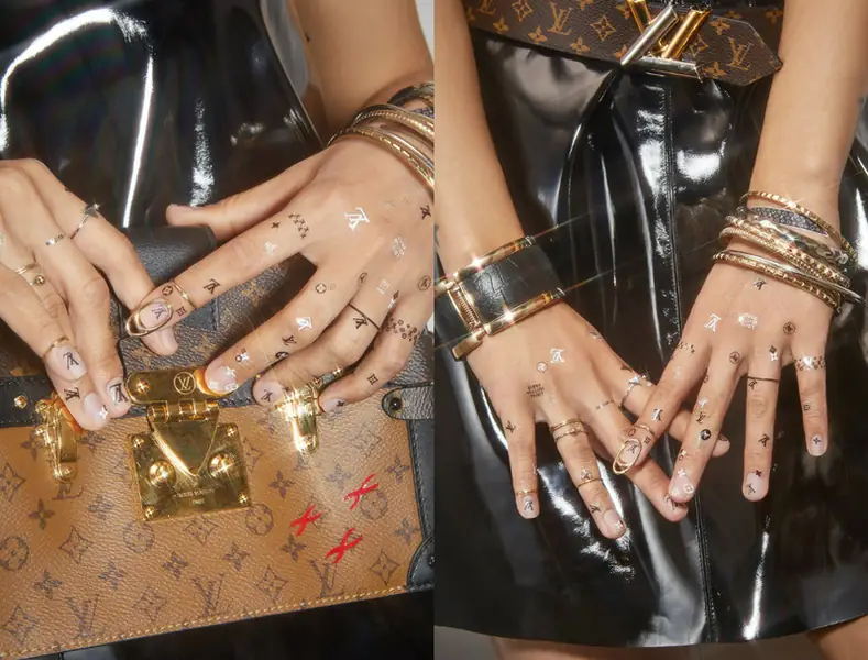 Manicure Unistelli inspirowany Louis Vuitton