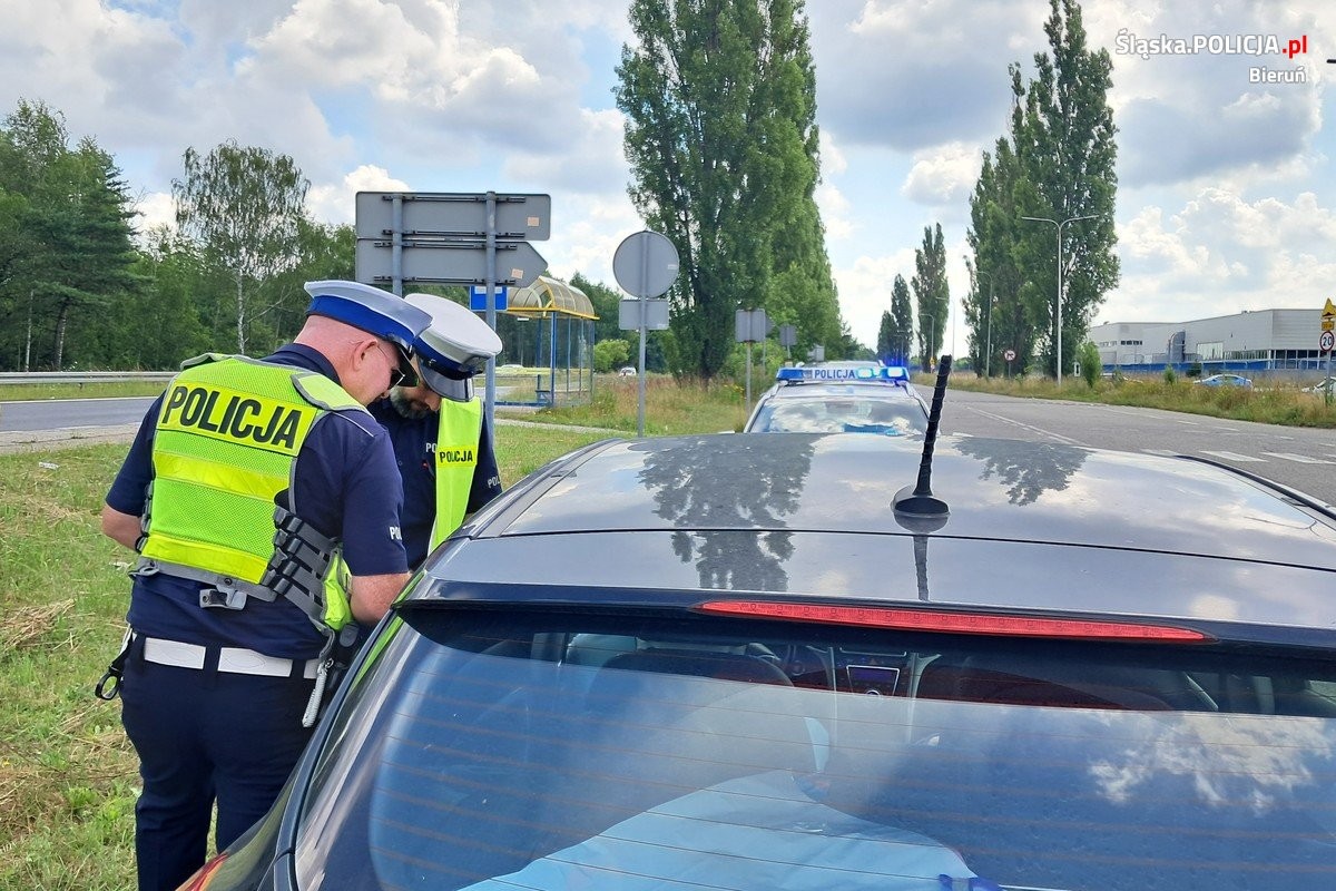 Kontrola drogowa, policja, mandat