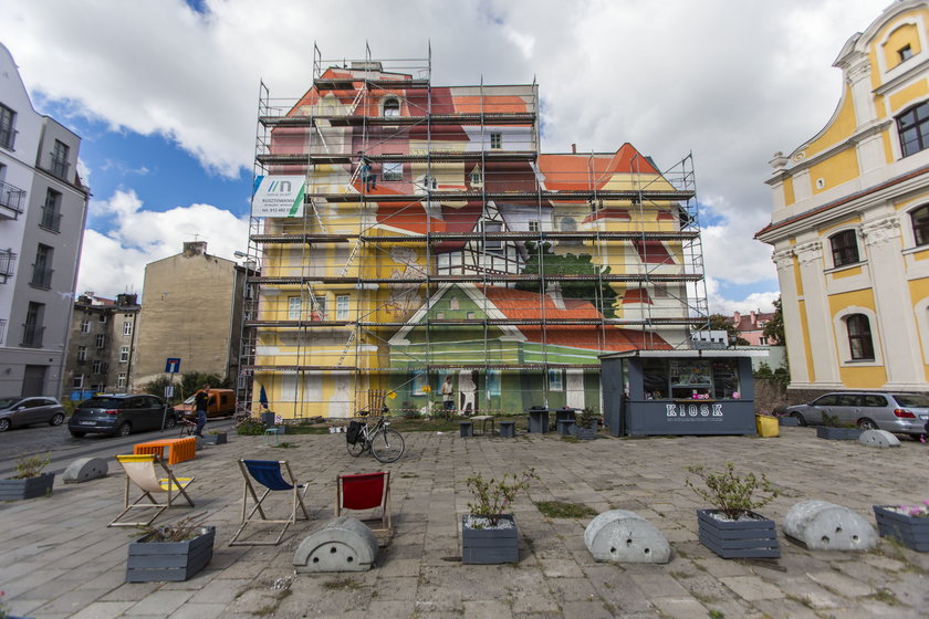 Na poznańskiej Śródce powstaje trójwymiarowy mural