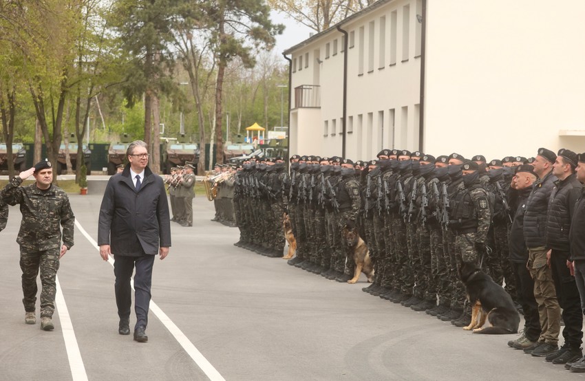 Aleksandar Vučić prisustvuje obeležavanju Dana jedinice Kobre
