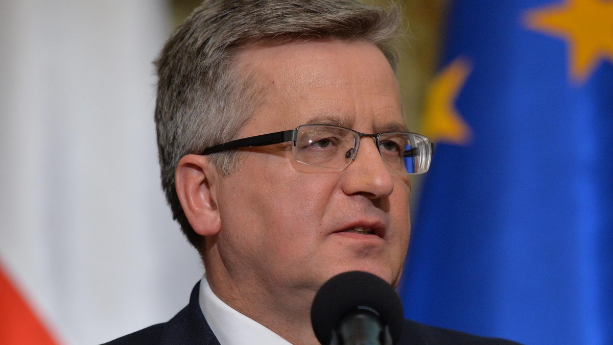 WARSZAWA PREZYDENT KOMOROWSKI KONFERENCJA