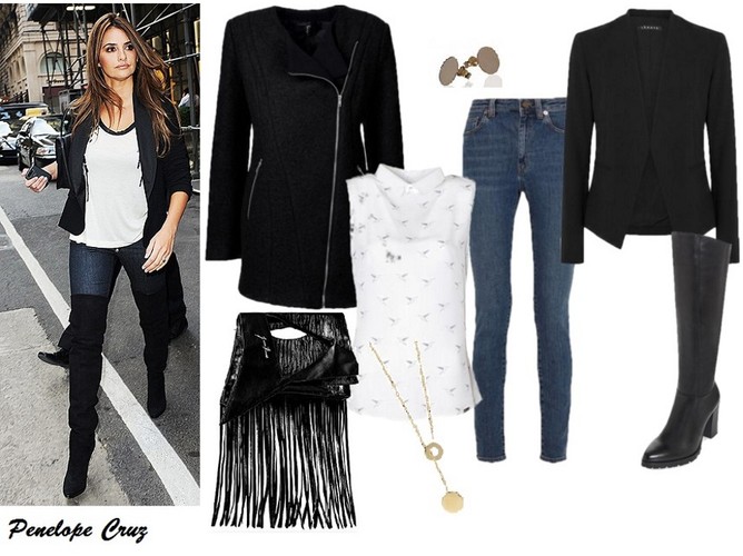 Modne kozaki w stylu gwiazd: Penelope Cruz