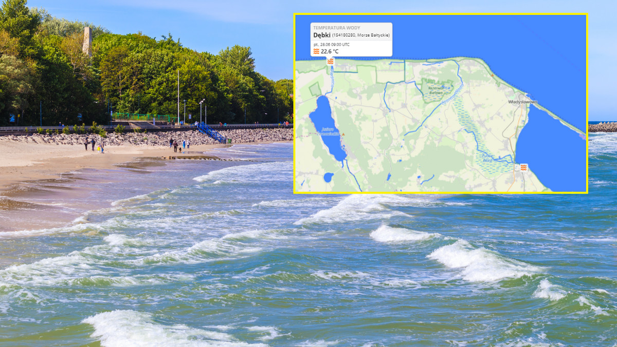 Temperatura wody w Bałtyku wystrzeliła! Są kurorty, gdzie zaskakuje