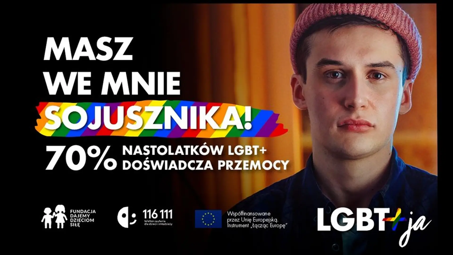 "Jesteś osobą LGBT? Masz w nas sojuszników". Rusza kampania wsparcia dla nastolatków