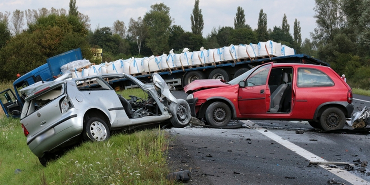 wypadek pod zieloną górą