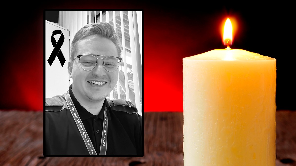 Strażnicy Graniczni żegnają 31-letniego Łukasza. Niebawem miał wziąć ślub
