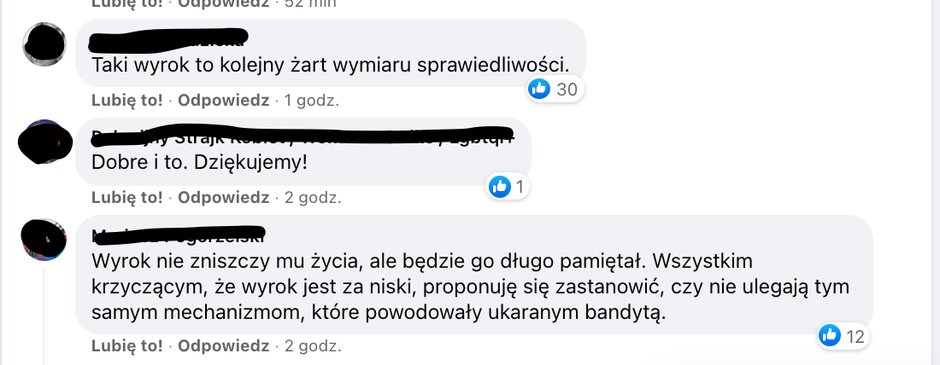 Komentarze po wyroku dla podpalacza