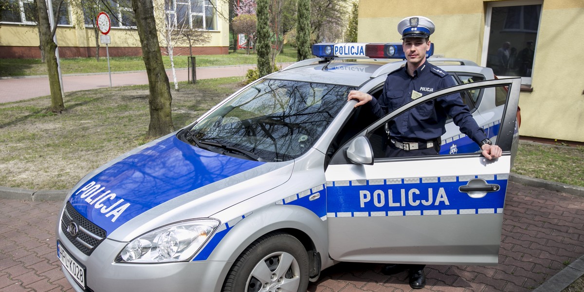 Asp. Łukasz Rybiński z KMP w Zabrzu najlepszym policjantem drogówki 