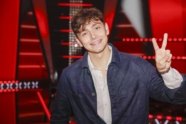 Jan Dąbrowski na planie nowego sezonu "The Voice of Poland"