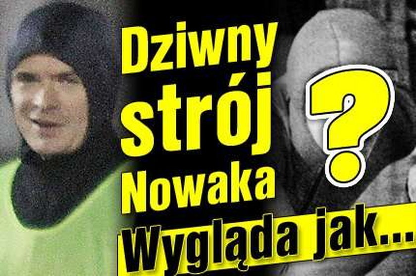 Nowak w stroju ufoludka! Wygląda jak...