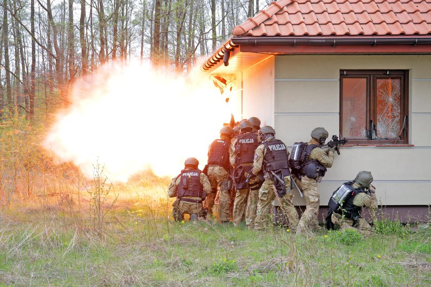 Antyterroryści z policji w Łodzi