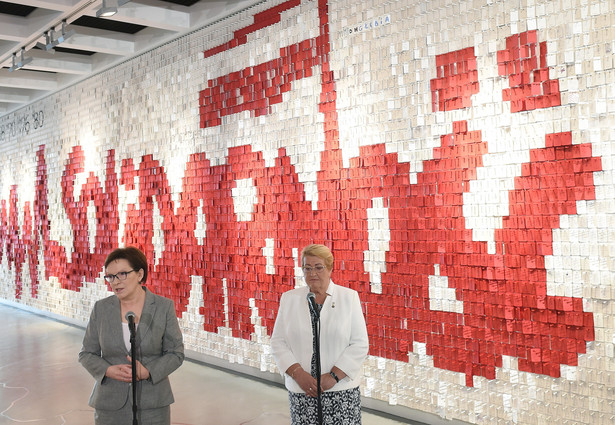 Ewa Kopacz i Beata Szydło na gdańskich obchodach Solidarności