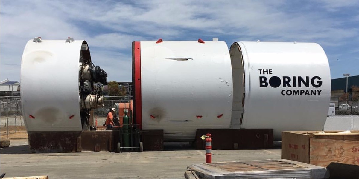 The Boring Machine - maszyna The Boring Company Elona Muska