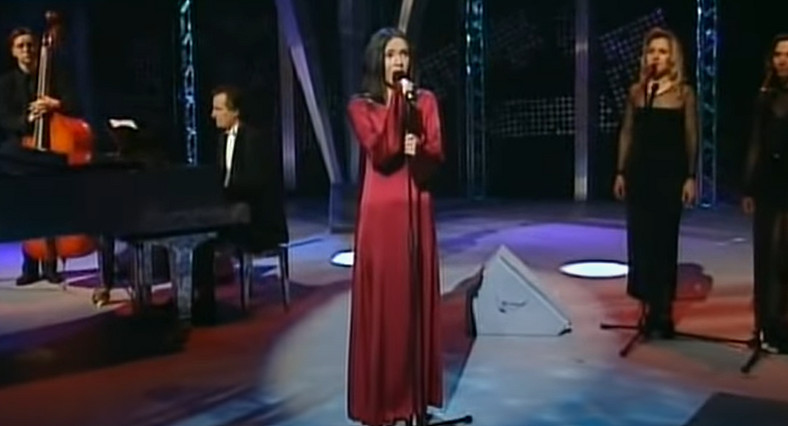 Kasia Kowalska na Eurowizji w 1996 r.