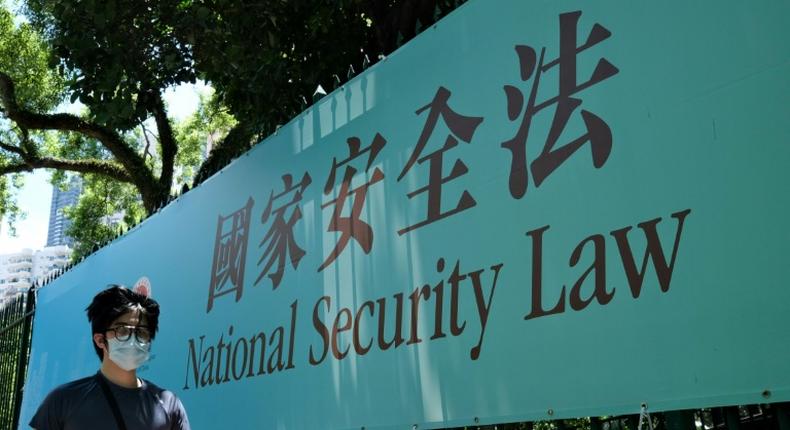 Billboards proclaim Beijing's new security law in Hong Kong