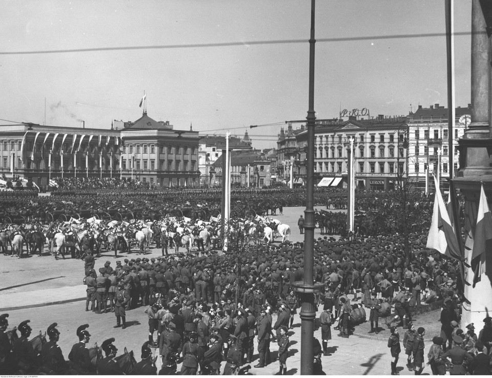 Uroczystości święta 3 Maja w Warszawie w 1937 roku