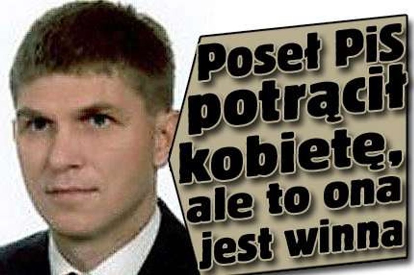 Poseł PiS potrącił kobietę, ale... to ona jest winna!