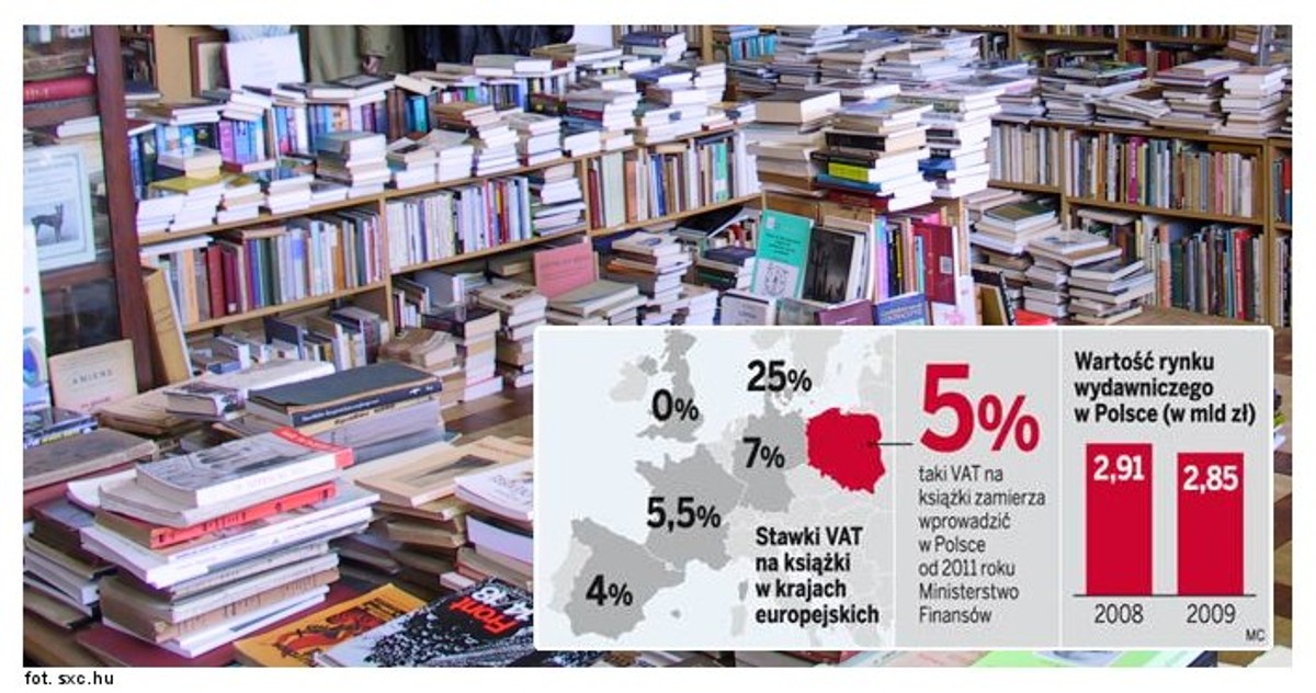 Nie wszystkie e-booki będą objęte 5-proc. obniżoną stawką VAT