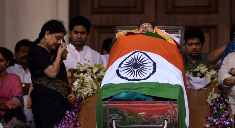 Grief-stricken people mourned the death of Indian politician Jayalalithaa Jayaram as fears of unrest loomed in her state of Tamil Nadu where she enjoyed almost god-like status