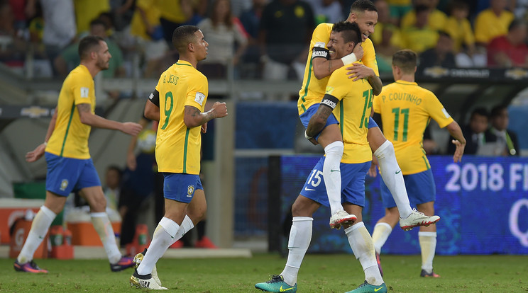 Könnyedén nyert a brazil nemzeti csapat /Fotó: AFP