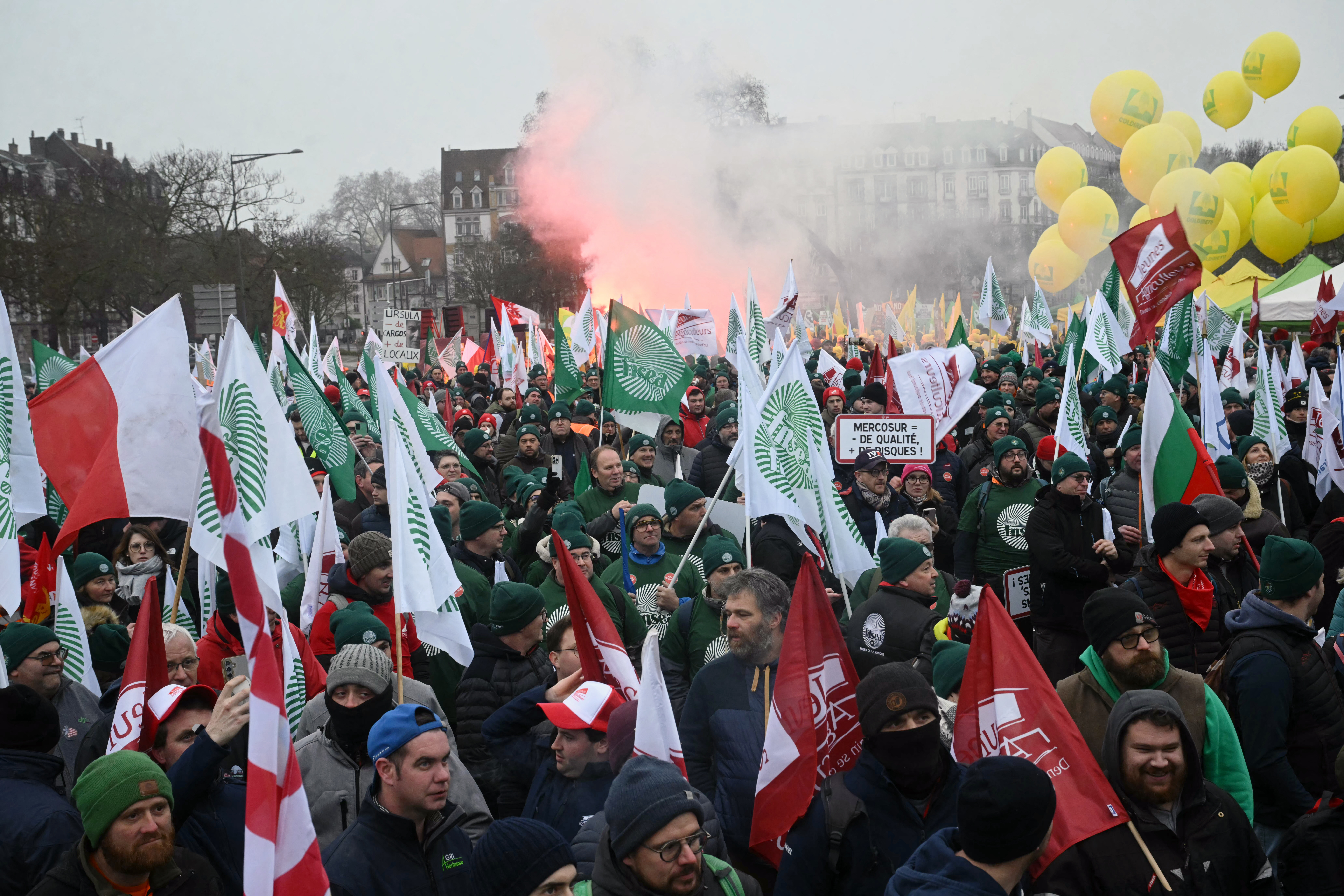 Protesta contro Mercosur a Strasburgo: solo 3% dei cibi importati controllati