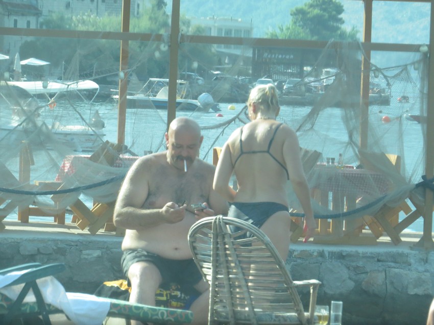 Ljubomir Bandović na plaži