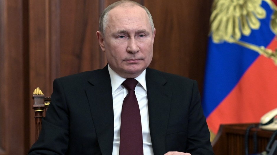 Władimir Putin w orędziu do narodu 21 lutego 2022 r.