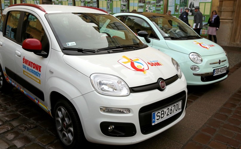Fiat przekazał samochody do obsługi Światowych Dni Młodzieży w Krakowie