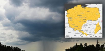 To nie koniec burzowej, deszczowej pogody. W prognozie zagrożeń meteo jest żółto od ostrzeżeń