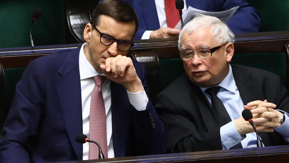 Mateusz Morawiecki i Jarosław Kaczyński