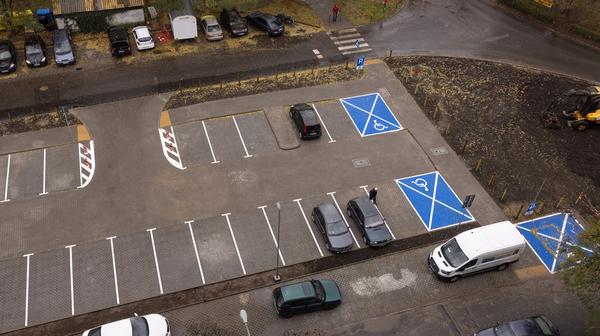 Nowy parking na Gaju