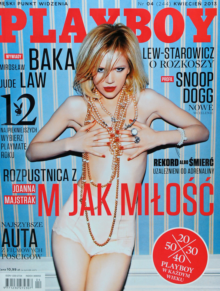 Joanna Majstrak na okładce "Playboya"