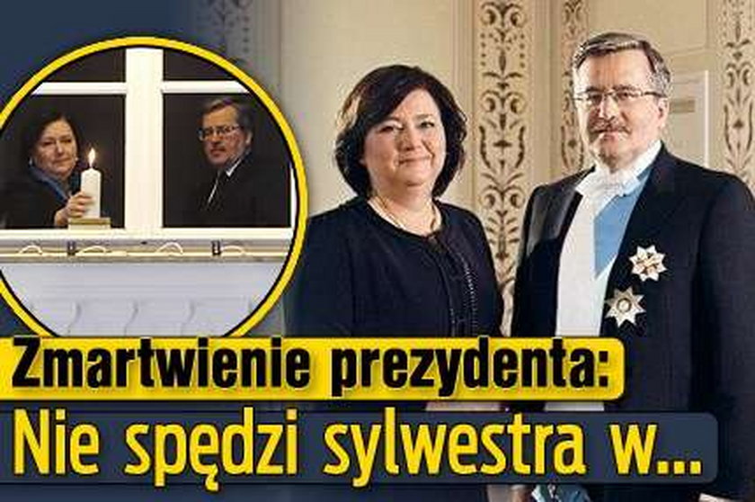 Zmartwienie prezydenta: Nie spędzi sylwestra w...