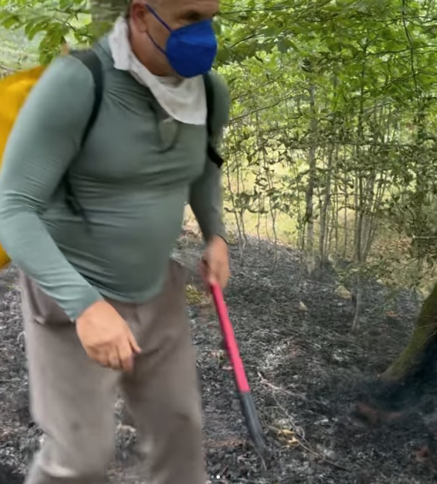 Niša Saveljić gasio požare u Crnoj Gori