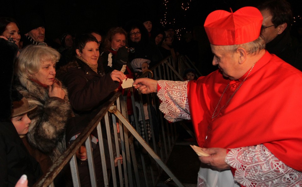 Szopka i choinka na ul. Franciszkańskiej