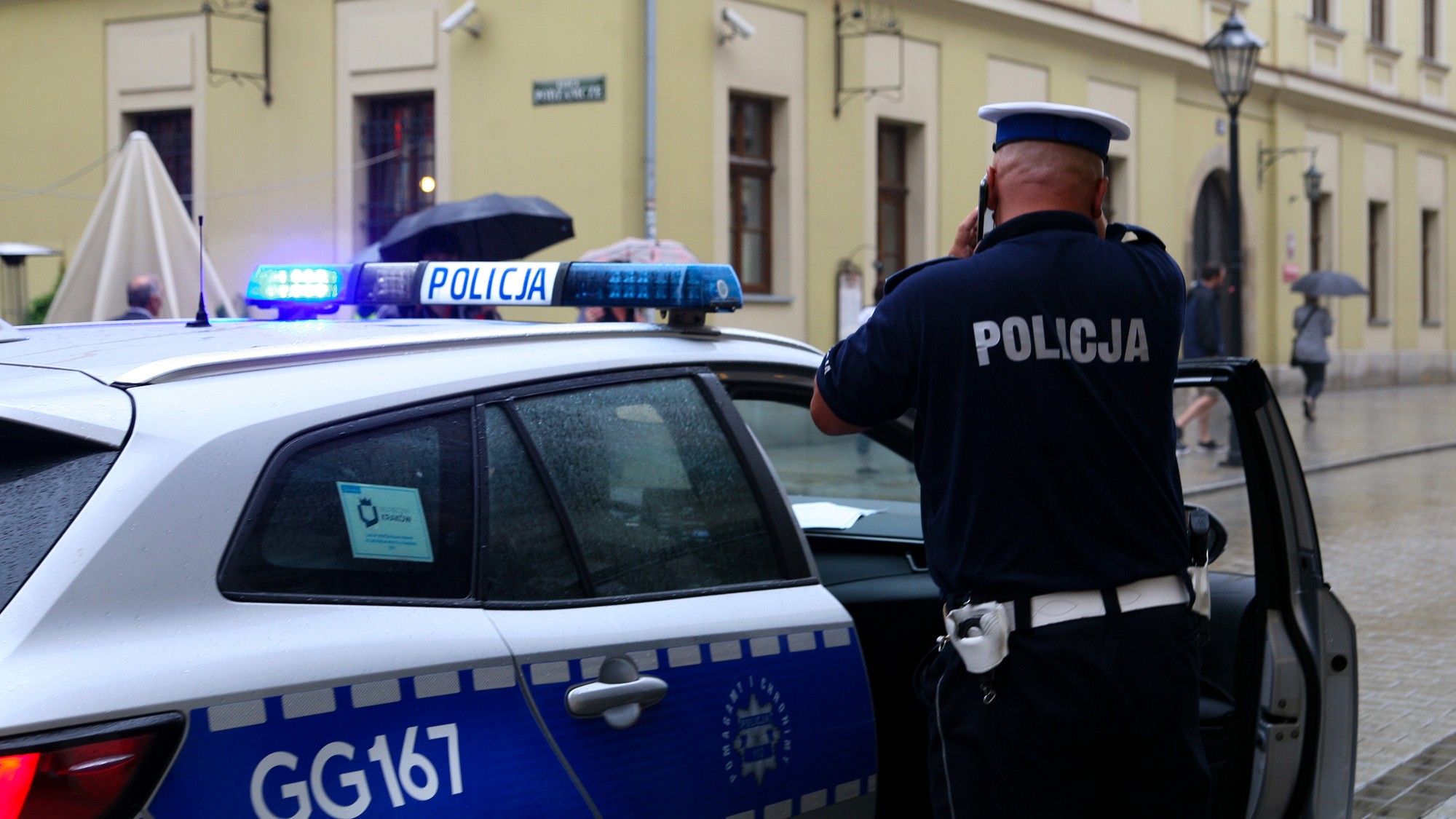 Poľsko, polícia, ilustračná foto.
