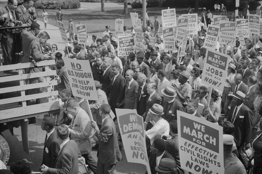 Na zdjęciu: protesty w USA w 1968 r. Po zabiciu Martina Luthera Kinga manifestacje były znacznie większe, ale nawet to nie odbiło się długofalowo na rynkach