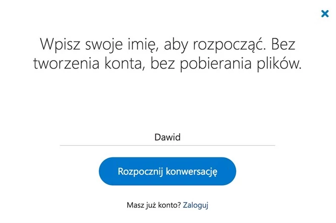 Skype pozwala teraz na prowadzenie rozmów bez logowania