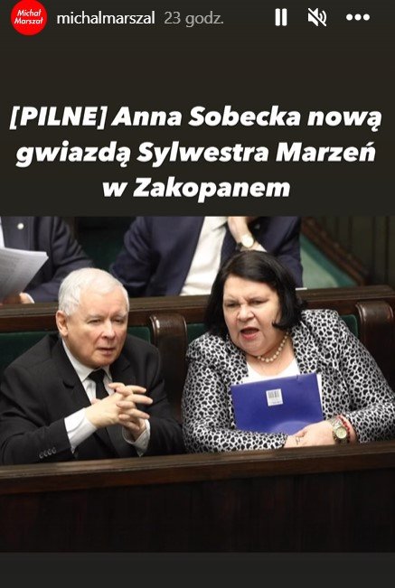 Mem z Jarosławem Kaczyńskim