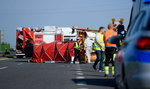 Tragiczny wypadek na S11 pod Poznaniem. Bus wjechał w drogowców. Nie żyją 2 osoby