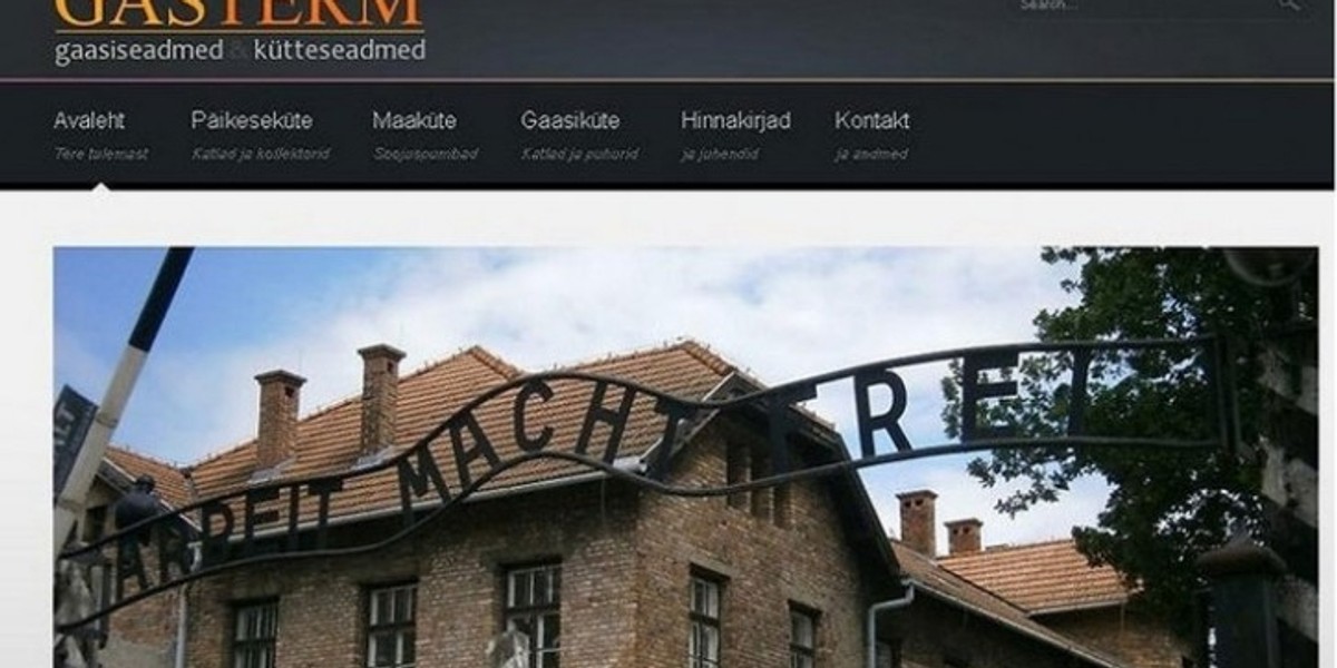 Gasterm - firma użyla zdjecia Auschwitz w reklamie