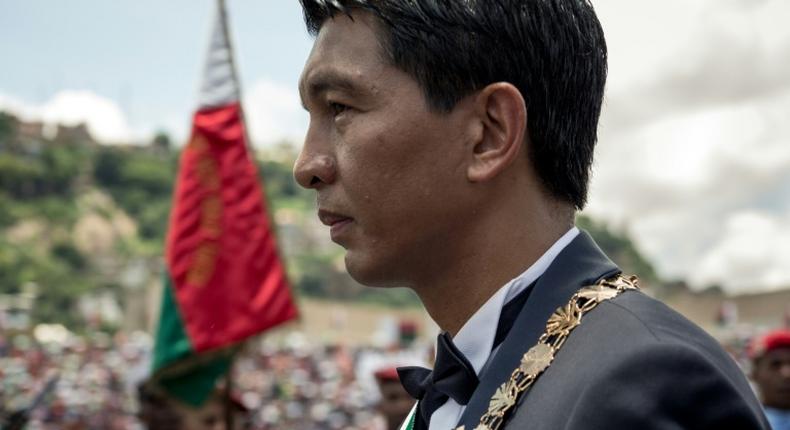 Andry Rajoelina, pictured in January, has called a May 27 referendum on changing Madagascar's constitution, to do away with the country's Senate and give more powers to the regions