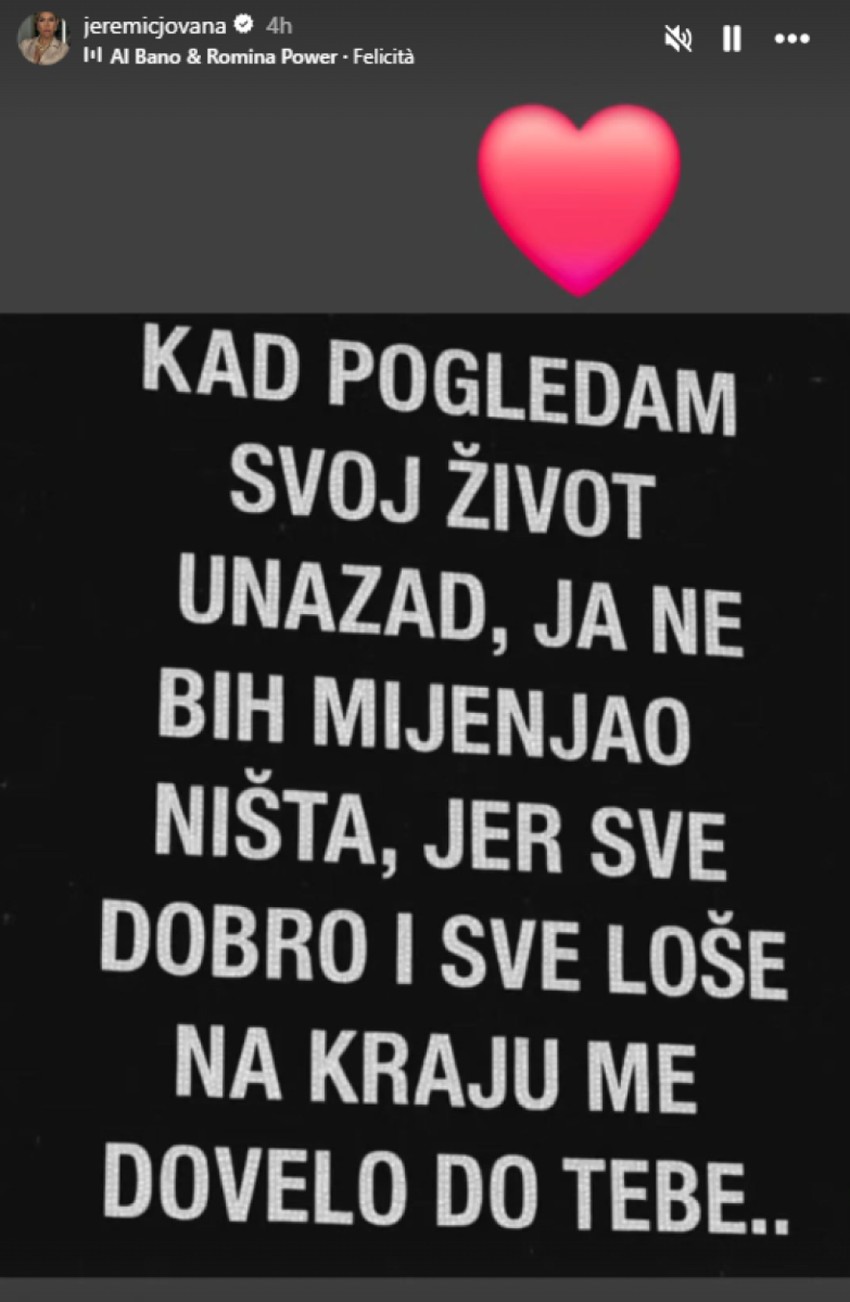 Jovana i Tigar podelili isti citat