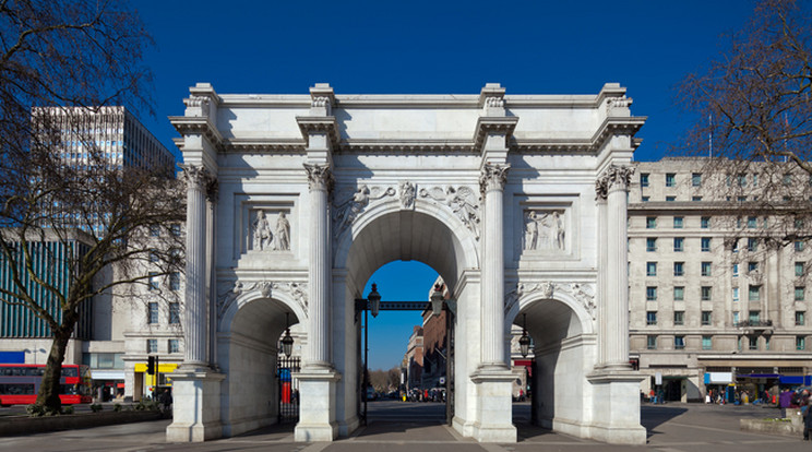 A Marble Arch közelében készült a graffiti /Fotó:Northfoto