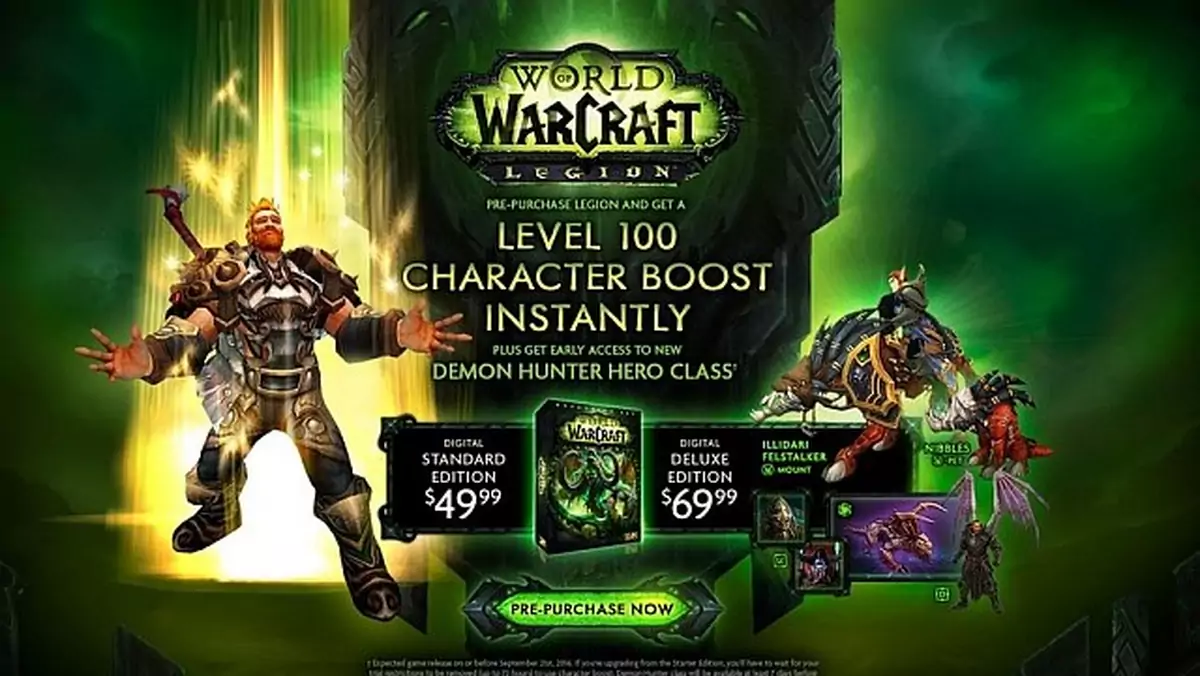 Wyciekła data premiery World of Warcraft: Legion