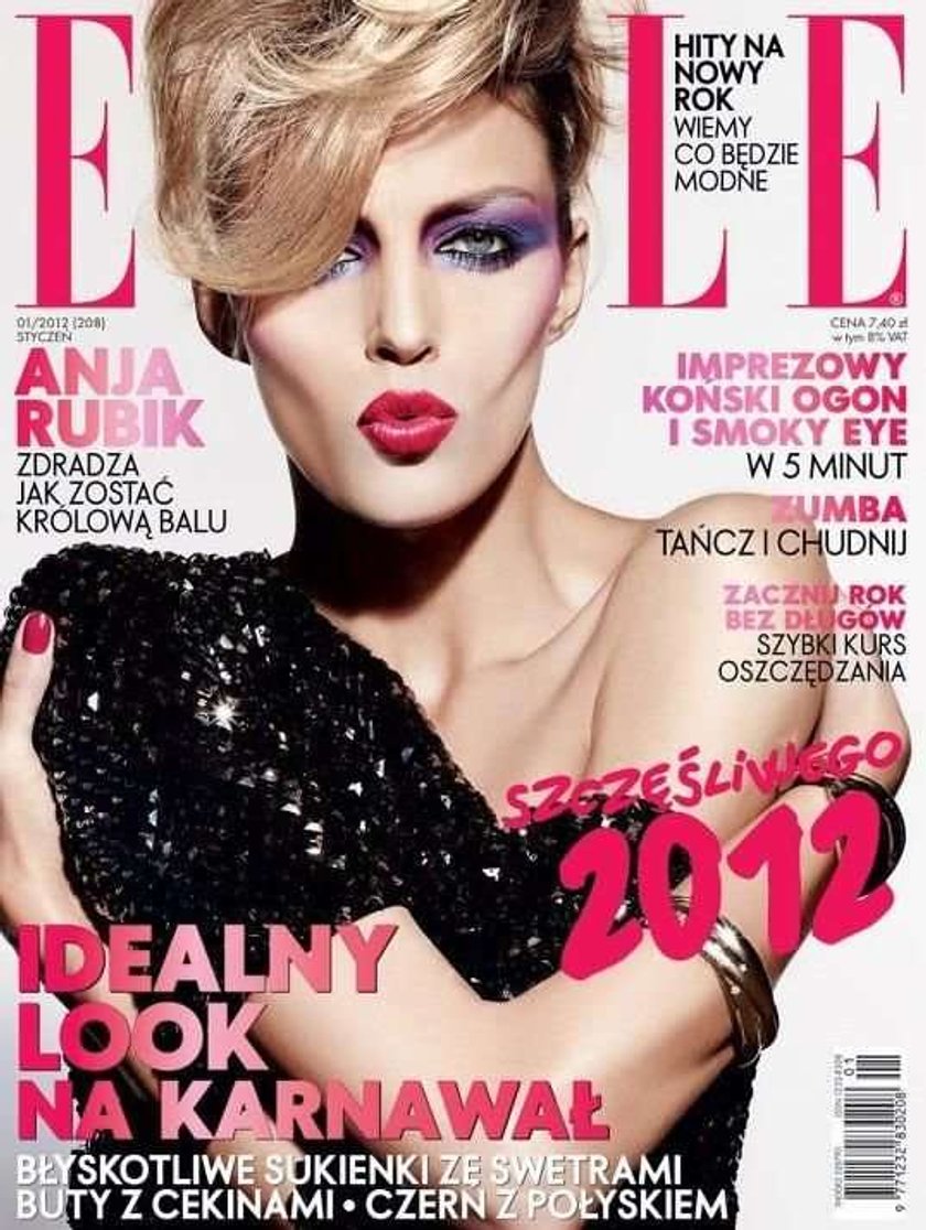 Anja Rubik Elle styczeń 2012