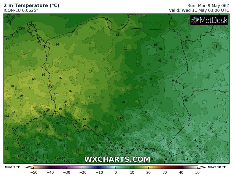Polska będzie podzielona termicznie