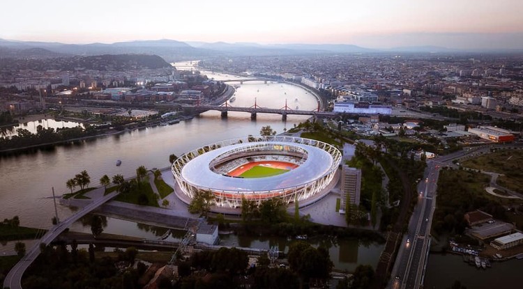 Cspelre tervezett atlétikai stadion