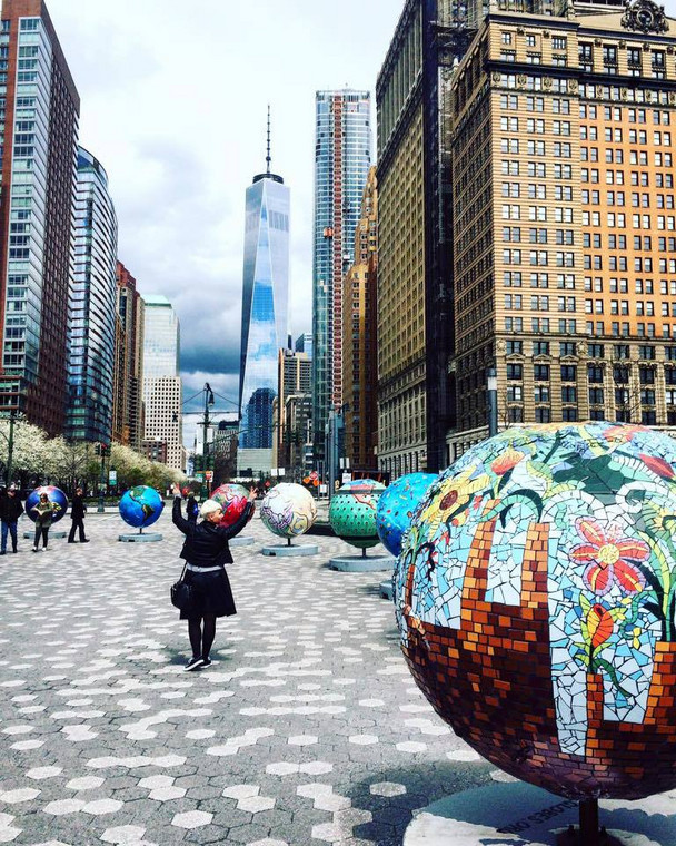 Martyna Mierzejewska w Battery Park